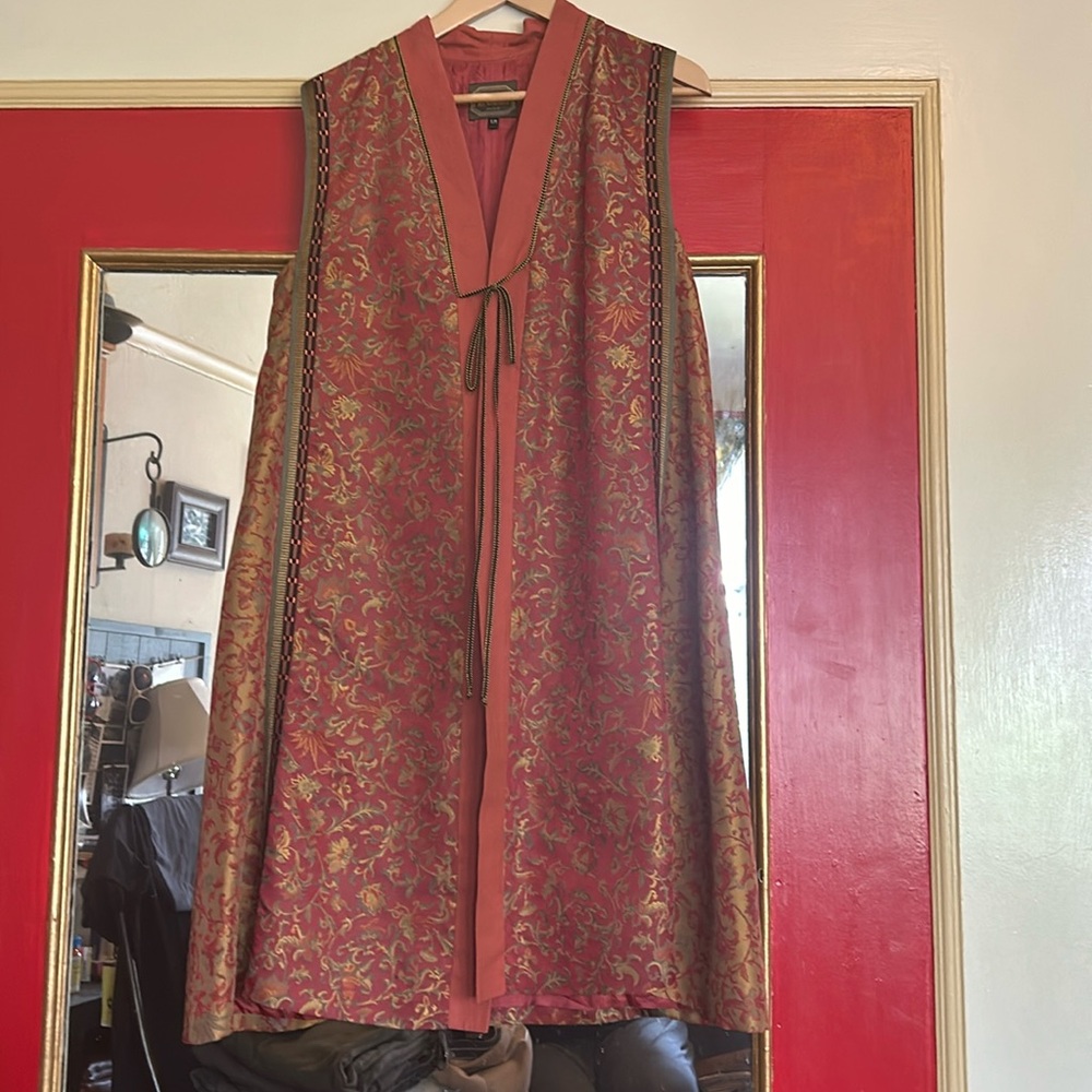 Long multi colored vest